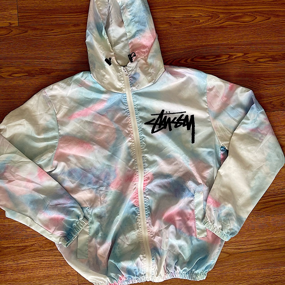Stussy tie dye windbreaker